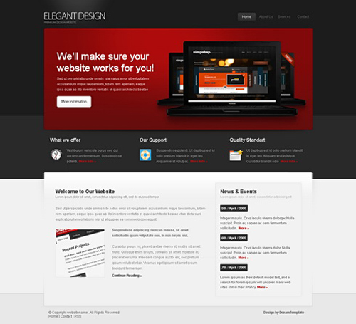 Website laten maken met Clean en Corperate 194 webdesign